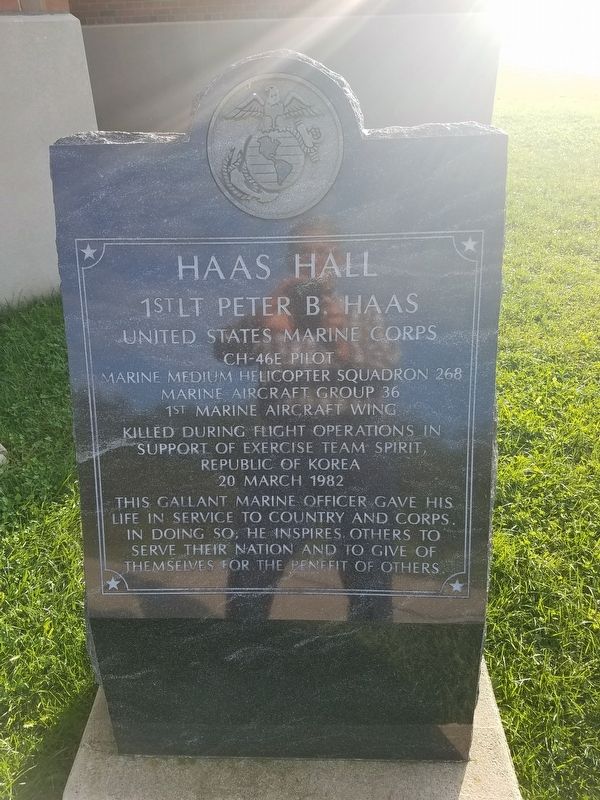 Haas Hall Marker image. Click for full size.