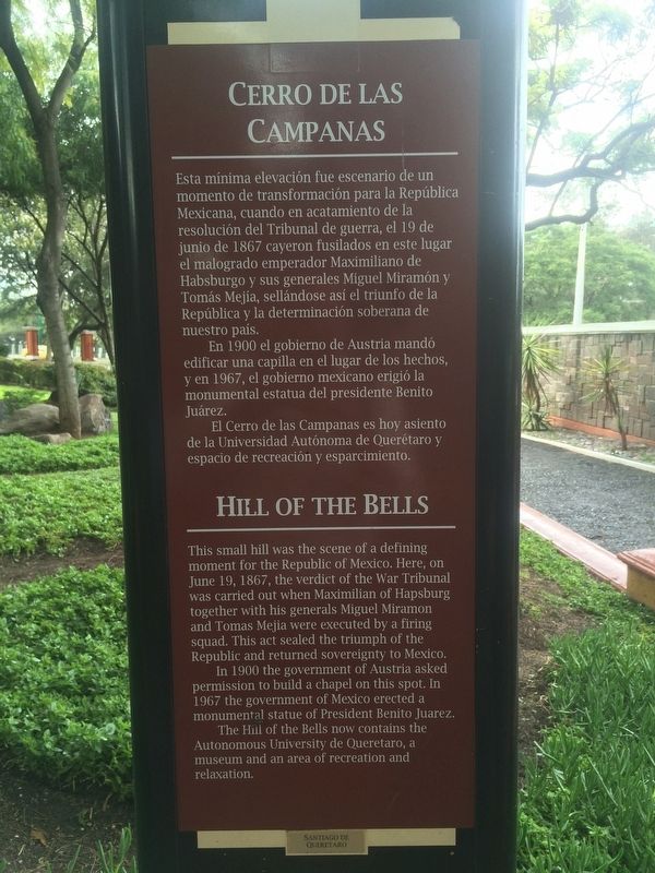 Hill of the Bells Marker image. Click for full size.