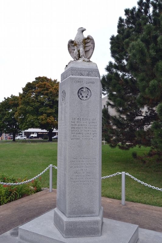 Webster County War Memorial. Click for full size. Webster County War Memorial image. Click for full size.