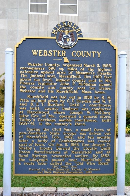 Webster County Marker image. Click for full size.