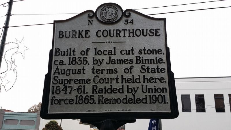 Burke Courthouse Marker image. Click for full size.