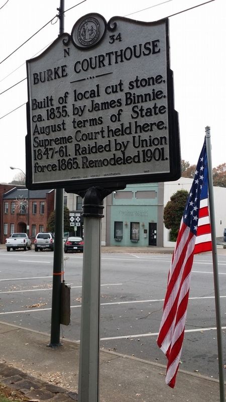 Burke Courthouse Marker image. Click for full size.