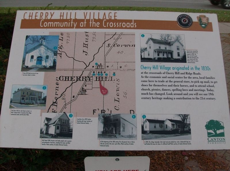 Cherry Hill Village: Community at the Crossroads Marker image. Click for full size.