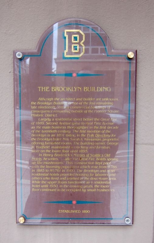 The Brooklyn Building Marker. Click for full size. The Brooklyn Building Marker image. Click for full size.