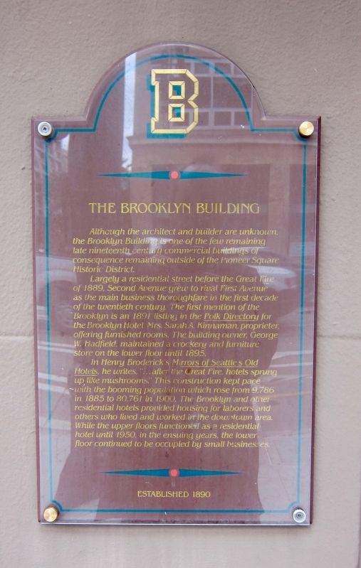The Brooklyn Building Marker image. Click for full size.