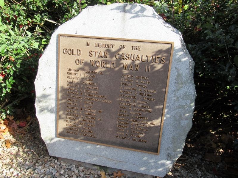 Gold Star Casualties of World War II Marker image. Click for full size.