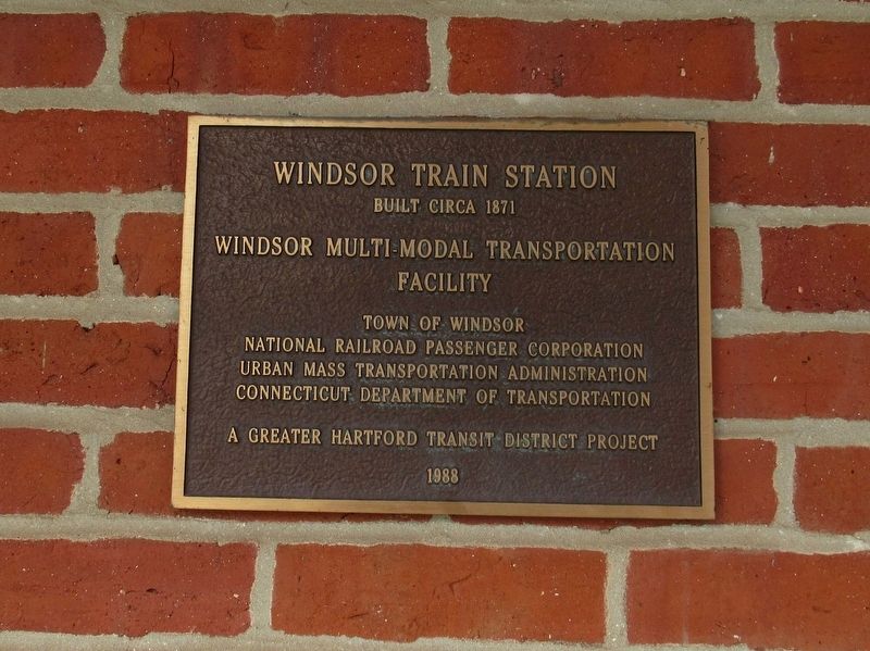 Windsor Train Station Marker image. Click for full size.