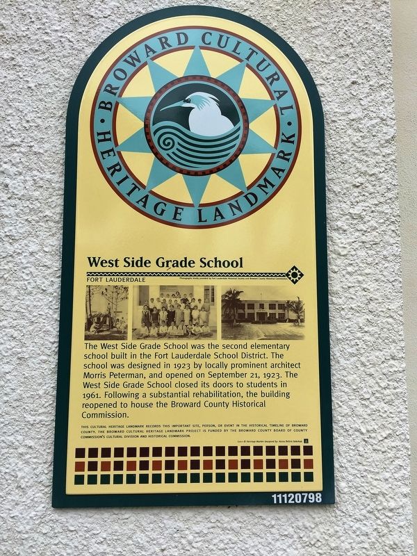 West Side Grade School Marker image. Click for full size.