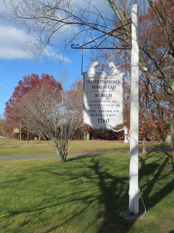 Birthplace of Oliver Ellsworth Marker. Click for full size. Birthplace of Oliver Ellsworth Marker image. Click for full size.