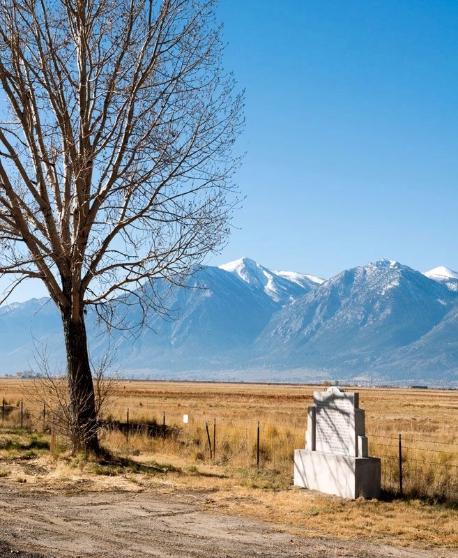 Nevada's Birthplace Marker. Click for full size. Nevada's Birthplace Marker image. Click for full size.