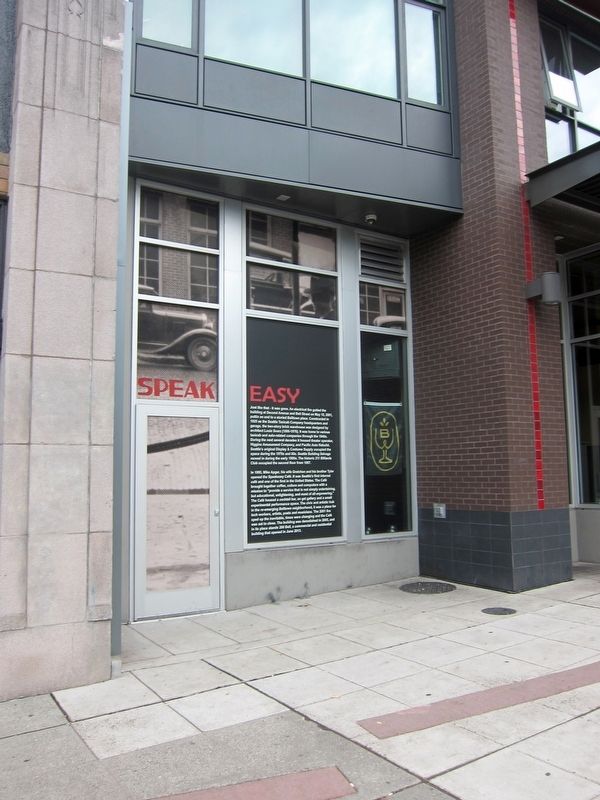 Speakeasy Caf� Marker - Wide View image. Click for full size.