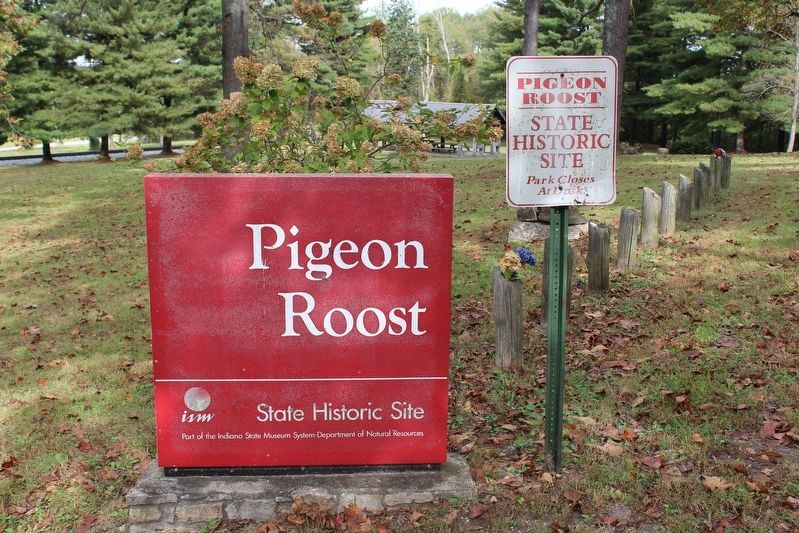 Pigeon Roost State Historic Site. Click for full size. Pigeon Roost State Historic Site image. Click for full size.