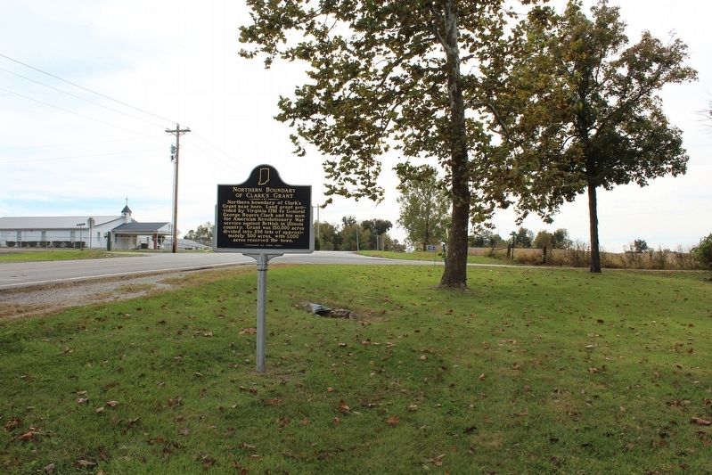 Northern Boundary of Clark's Grant Marker image. Click for full size.
