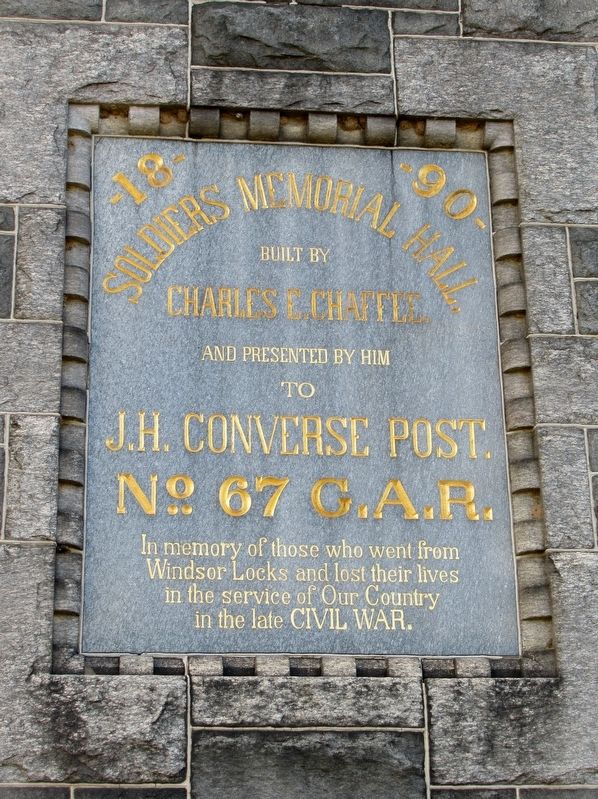Soldiers Memorial Hall Marker image. Click for full size.