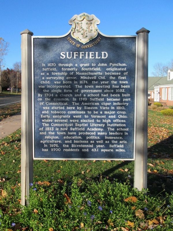 Suffield Marker image. Click for full size.