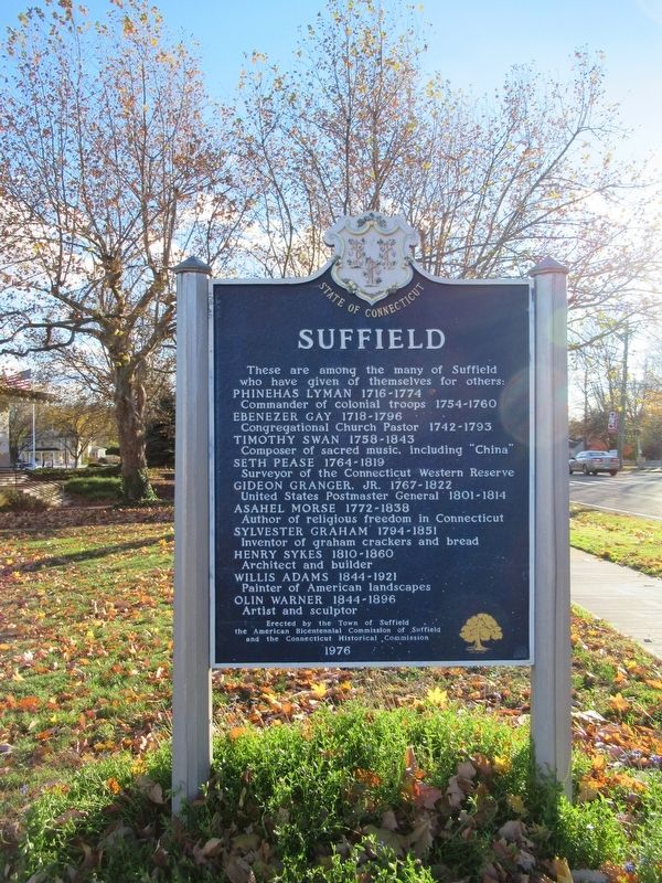 Suffield Marker image. Click for full size.
