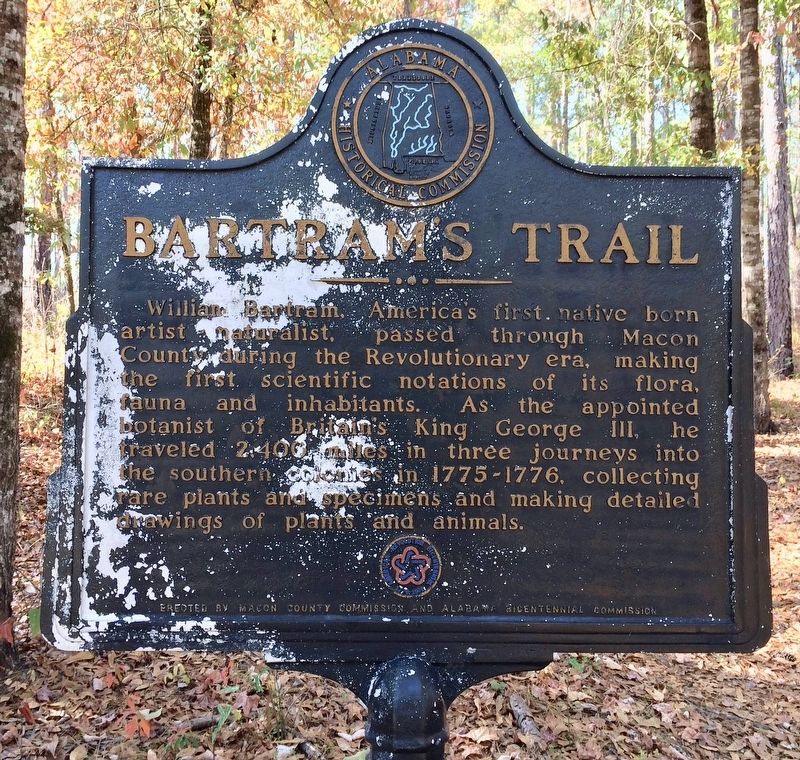 Bartram's Trail Marker image. Click for full size.
