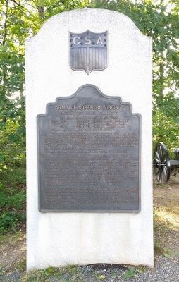 Army of Northern Virginia Marker. Click for full size. Army of Northern Virginia Marker image. Click for full size.