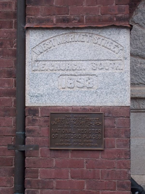 West Market Street United Methodist Church Marker image. Click for full size.