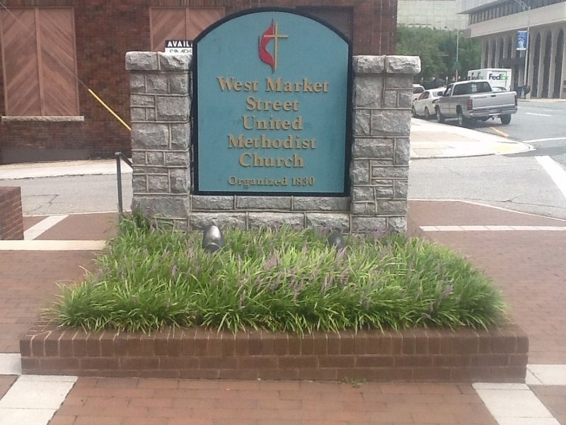 West Market Street United Methodist Church Marker image. Click for full size.