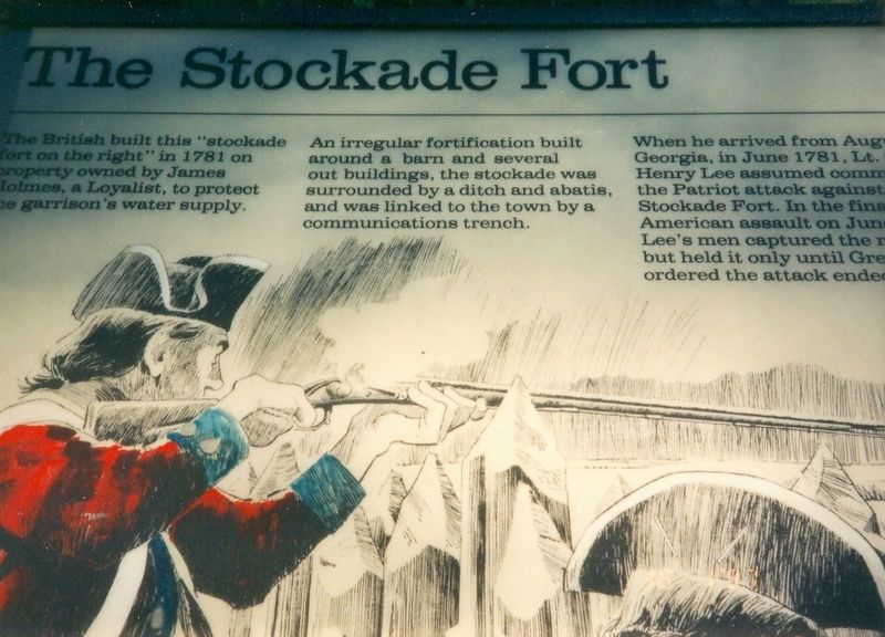 The Stockade Fort Marker image. Click for full size.