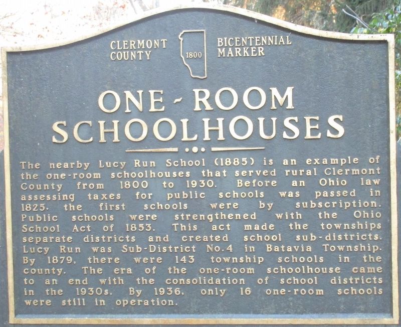 One-Room Schoolhouses Marker image. Click for full size.