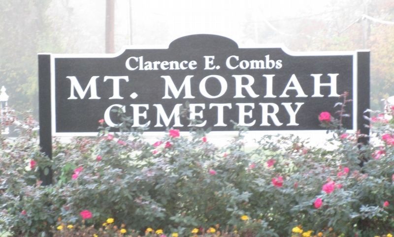 Mt. Moriah Cemetery Marker image. Click for full size.