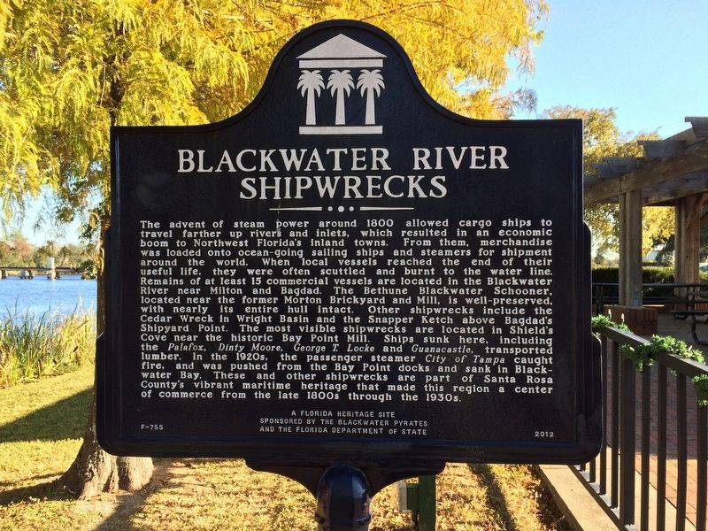 Blackwater River Shipwrecks Marker image. Click for full size.