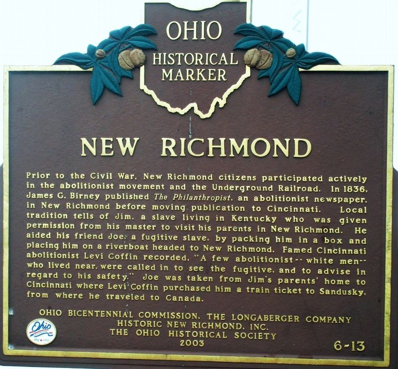 New Richmond Marker image. Click for full size.