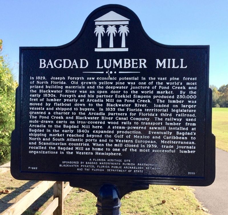 Bagdad Lumber Mill Marker image. Click for full size.