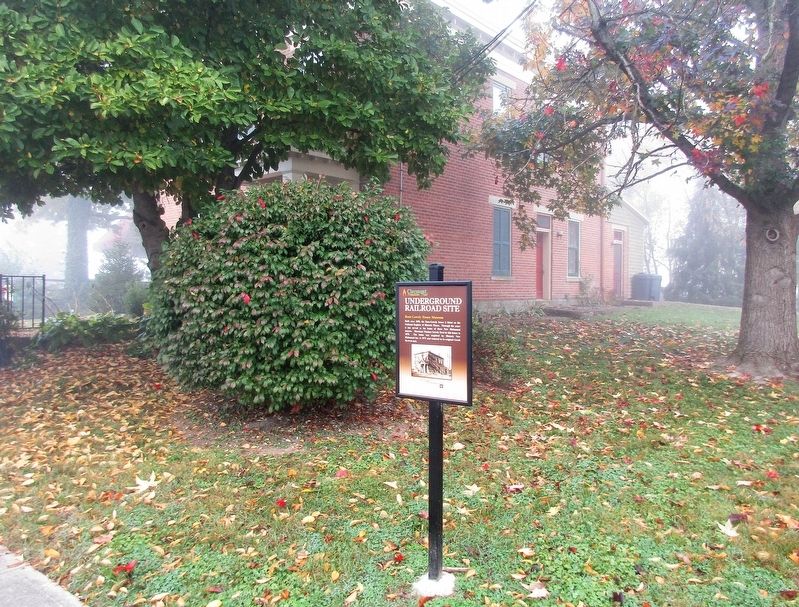 Underground Railroad Site Marker. Click for full size. Underground Railroad Site Marker image. Click for full size.