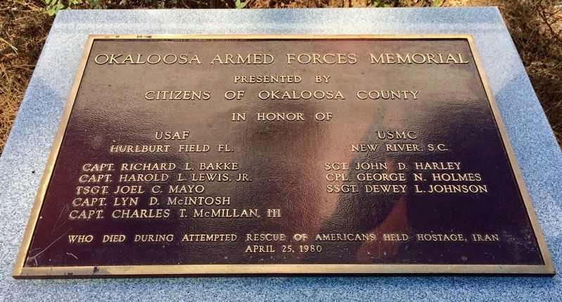 Okaloosa Armed Forces Memorial image. Click for full size.