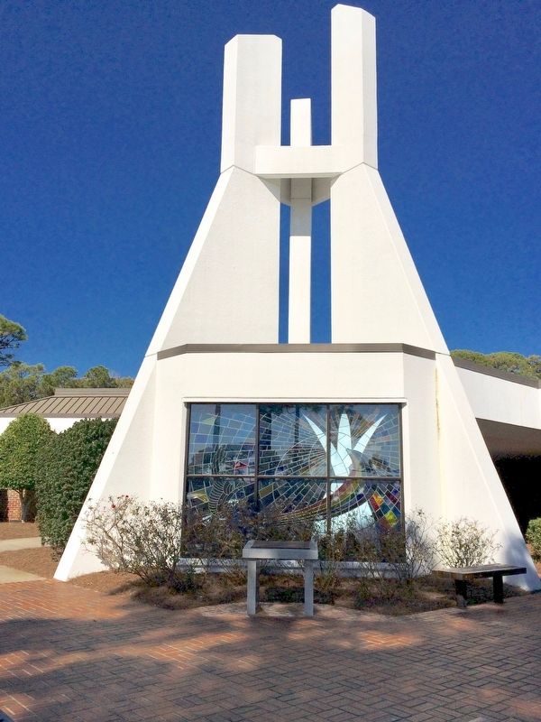 Okaloosa Armed Forces Memorial near Hurlburt Chapel. image. Click for full size.