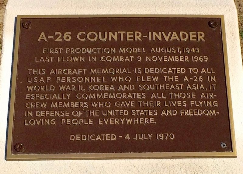 A-26 Counter-Invader Marker image. Click for full size.