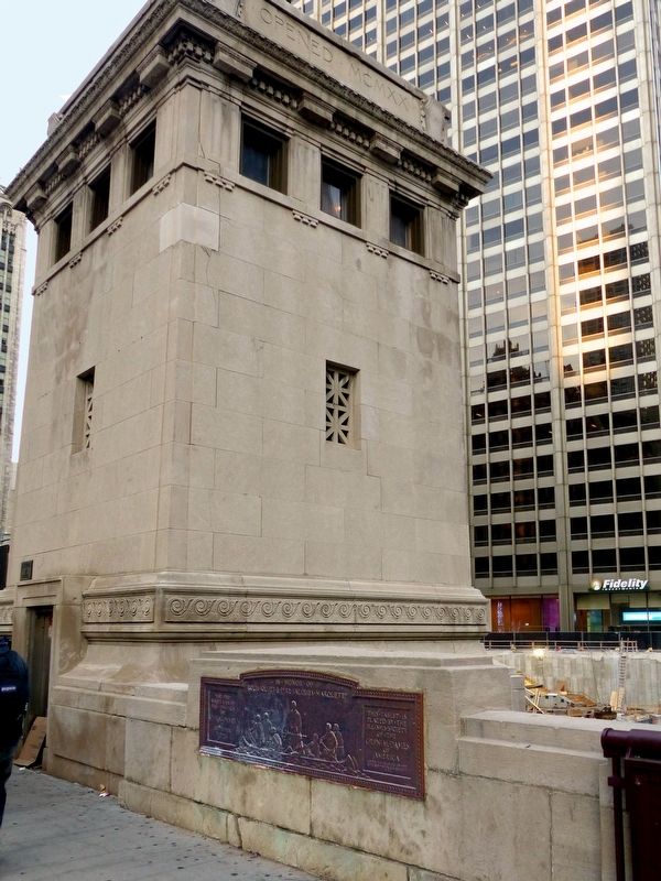 Louis Jolliet & P่re Jacques Marquette Marker. Click for full size. Louis Jolliet & P่re Jacques Marquette Marker image. Click for full size.