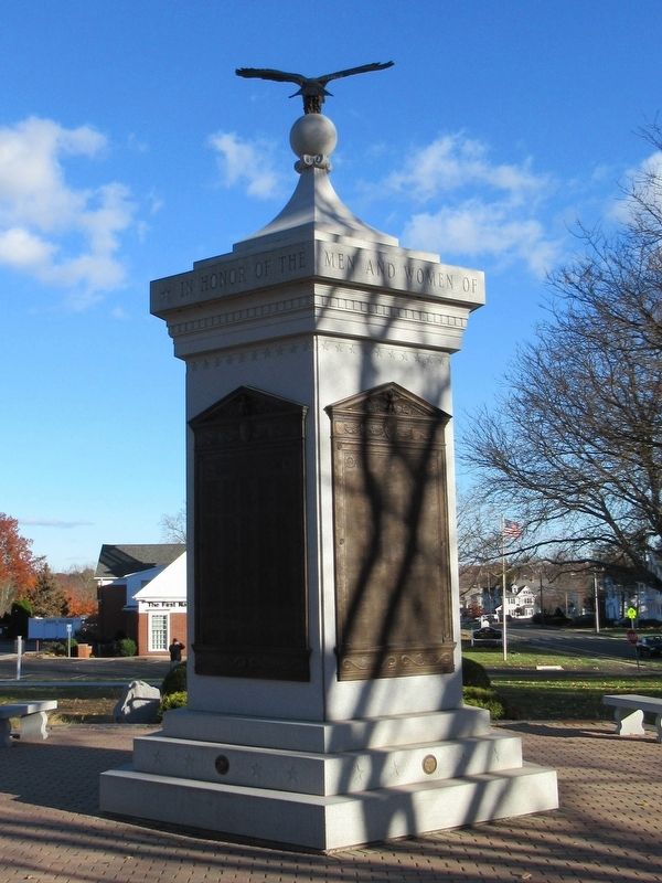 Suffield Veterans Monument image. Click for full size.