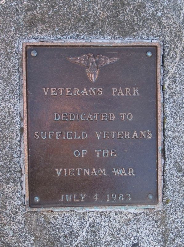 Veterans Park Plaque image. Click for full size.