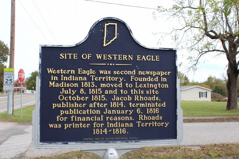 Site of Western Eagle Marker. Click for full size. Site of Western Eagle Marker image. Click for full size.