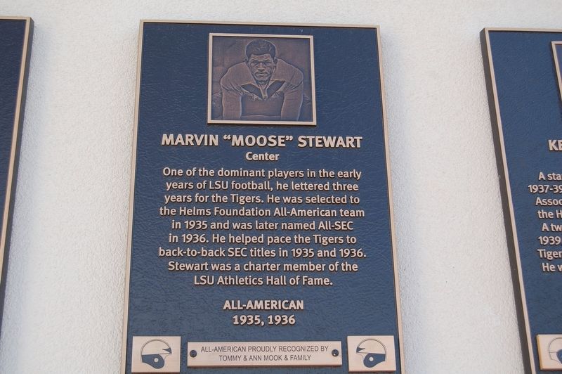 Marvin "Moose" Stewart Marker. Click for full size. Marvin "Moose" Stewart Marker image. Click for full size.