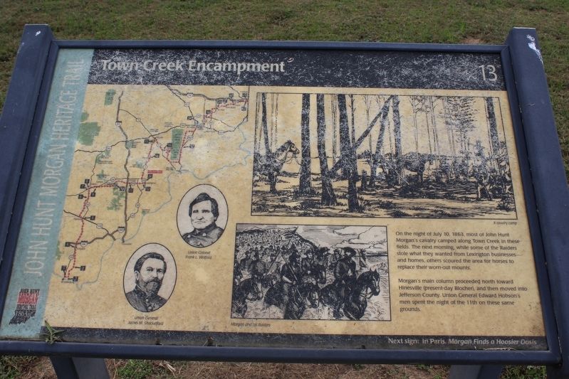 Town Creek Encampment Marker image. Click for full size.