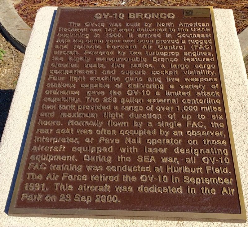 OV-10 Bronco Marker. Click for full size. OV-10 Bronco Marker image. Click for full size.