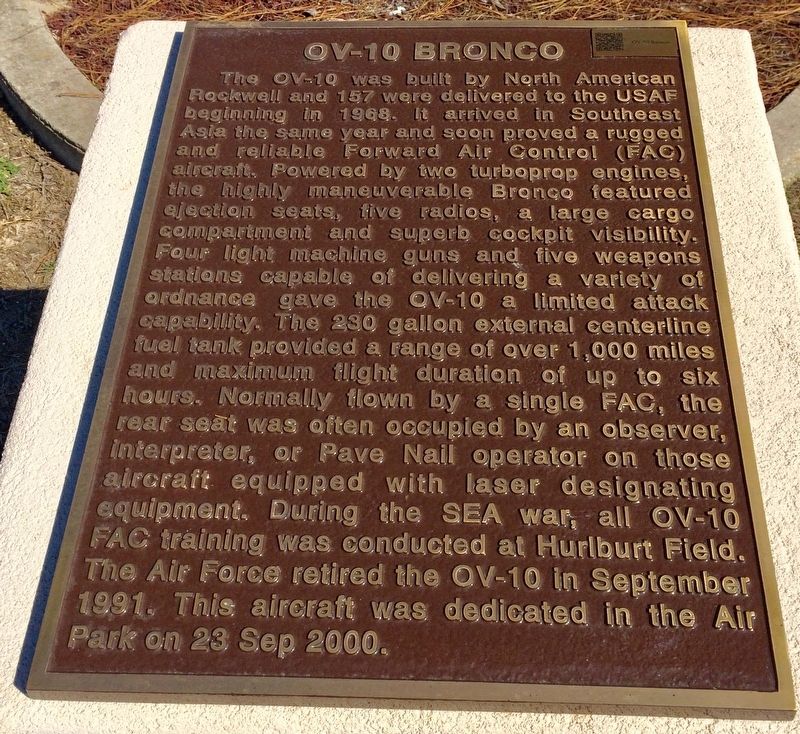 OV-10 Bronco Marker image. Click for full size.