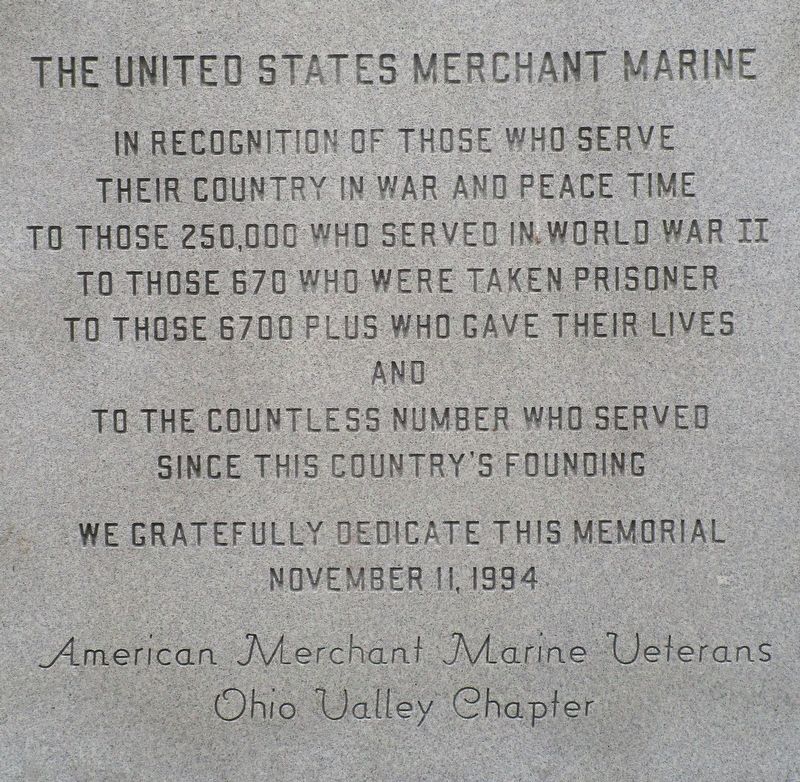 The United States Merchant Marine Marker. Click for full size. The United States Merchant Marine Marker image. Click for full size.