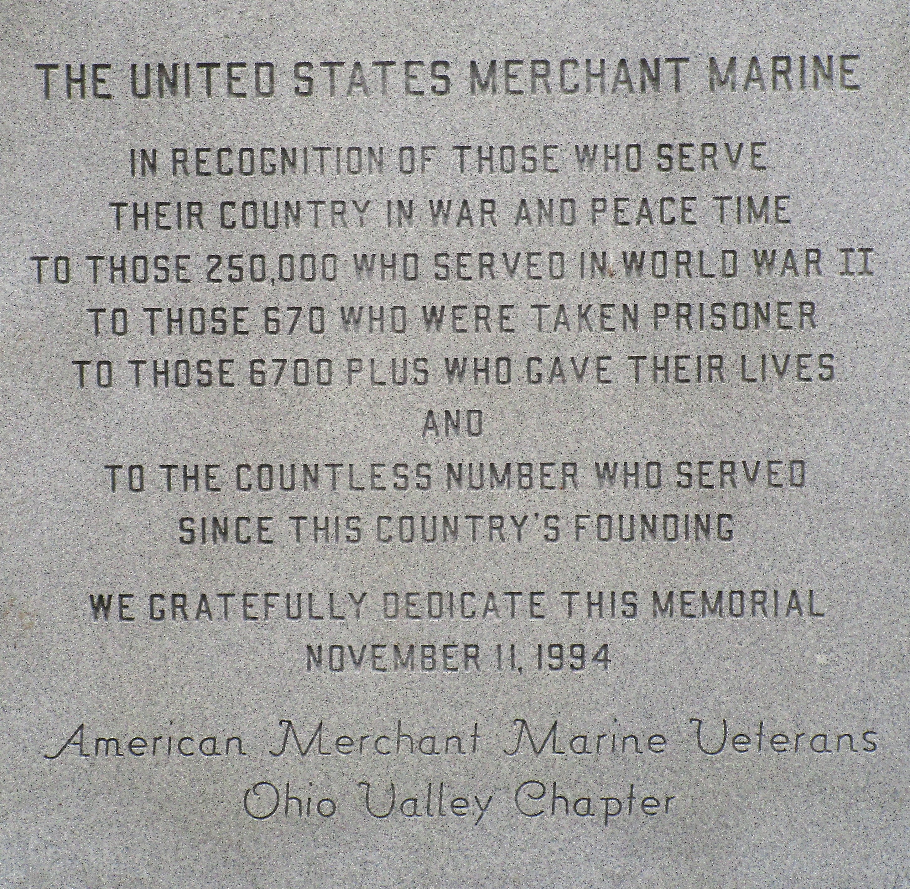 The United States Merchant Marine Marker
