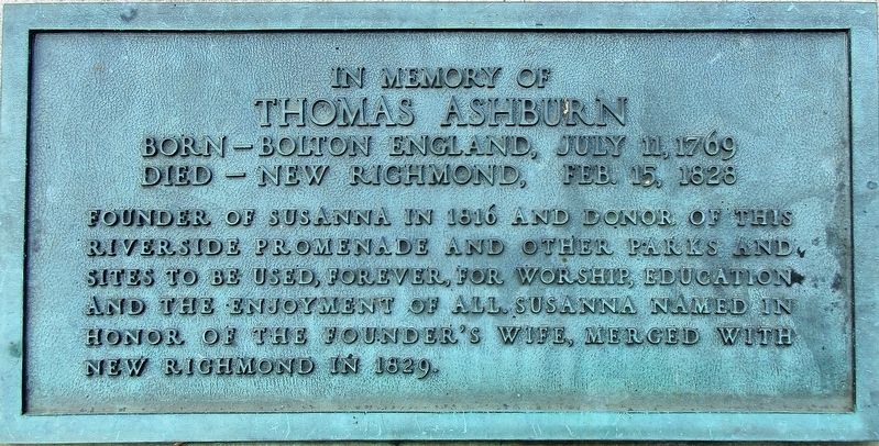 Thomas Ashburn Marker. Click for full size. Thomas Ashburn Marker image. Click for full size.