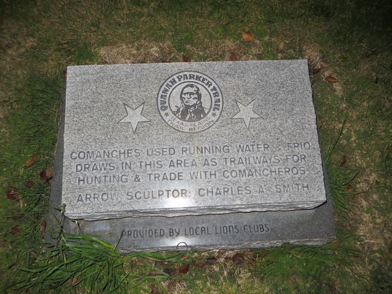 Quanah Parker Trail Marker. Click for full size. Quanah Parker Trail Marker image. Click for full size.