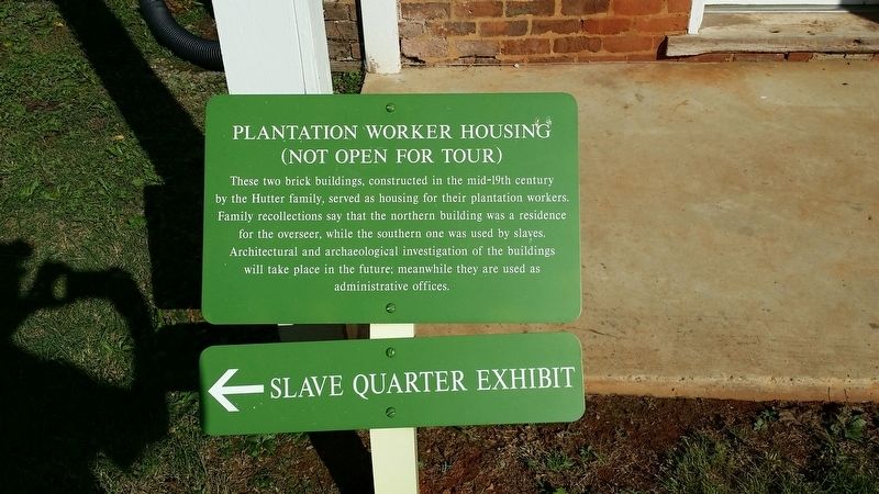Plantation Worker Housing Marker. Click for full size. Plantation Worker Housing Marker image. Click for full size.