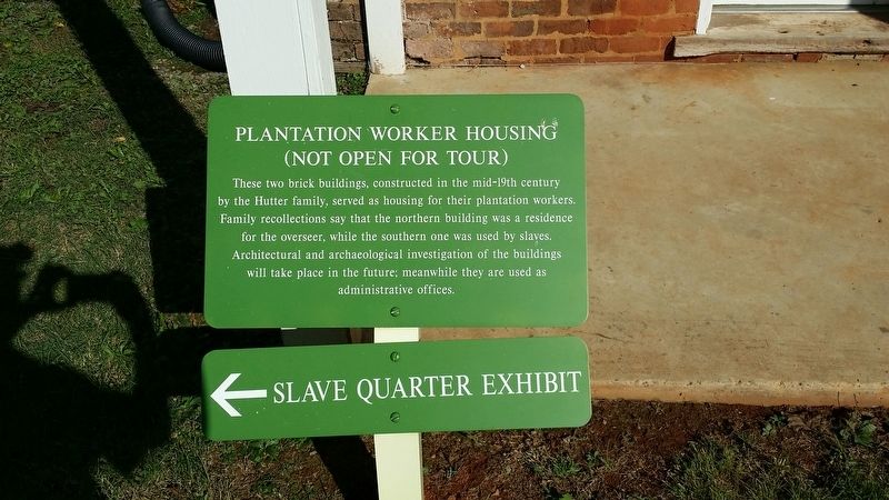 Plantation Worker Housing Marker image. Click for full size.