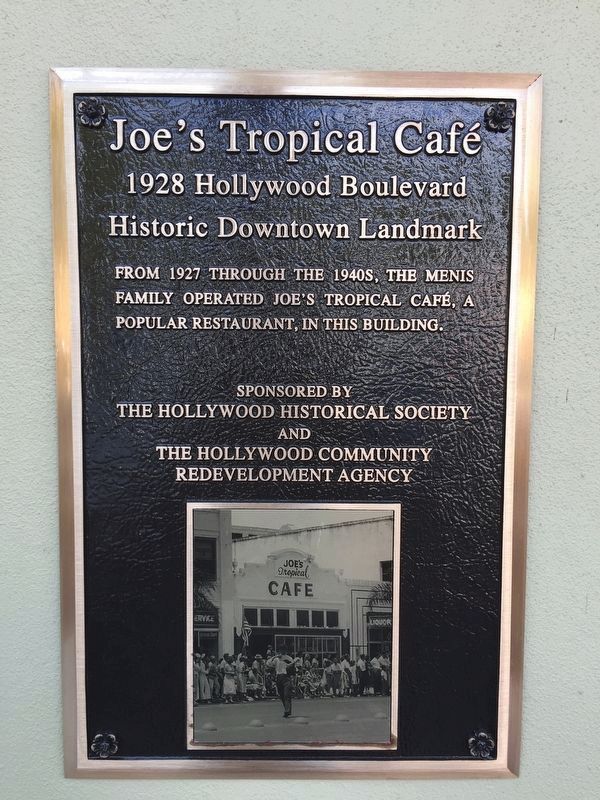 Joe's Tropical Caf Marker image. Click for full size.