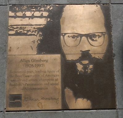 Allen Ginsberg Marker. Click for full size. Allen Ginsberg Marker image. Click for full size.